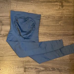 Blanqi girls blue maternity support leggings size L
